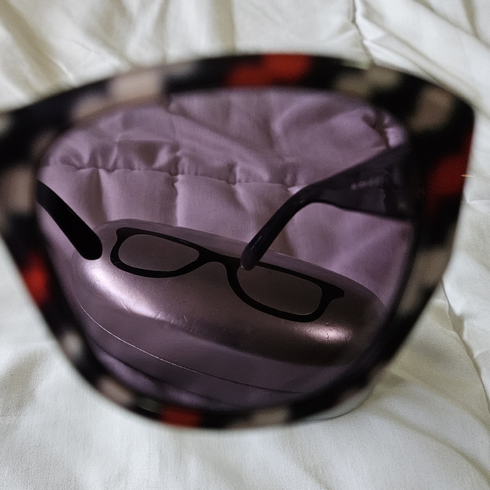 Kate Spade KIA/S Cat Eye Sunglasses - Red Black White Diagonal Dots - EUC - Picture 2 of 9